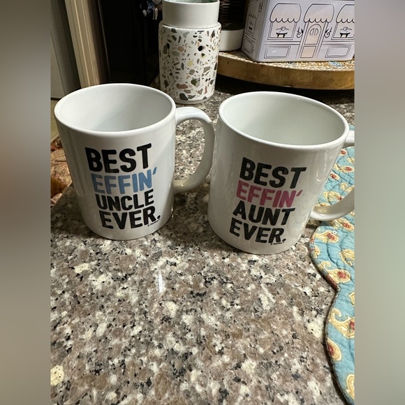 Set of Aunt and Uncle Coffee Mugs — Good Shape - Picture 1 of 6